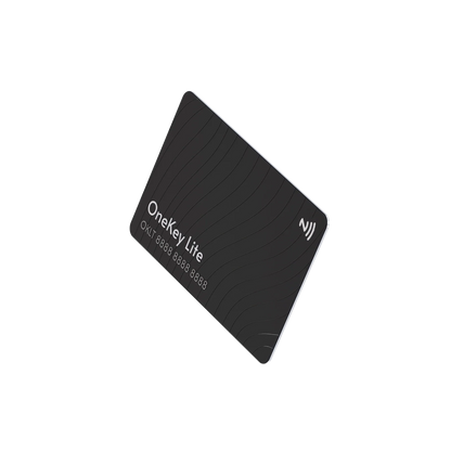 OneKey Lite Recovery Phrase Backup Card